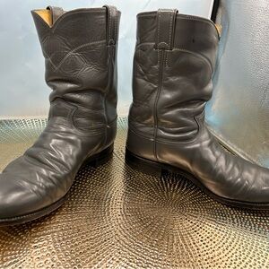 Justin men 11 classic gray roper cowboy boots